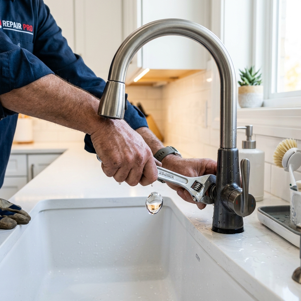 Kitchen and bathroom plumbing fixture repairs
